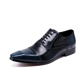 Iškirpti vyrų vestuvių oxfords batai 2018 m., natūralios odos, italų suknelė bateliai vyrams aikštėje kojų vyrų mados šaliai oficialų batai