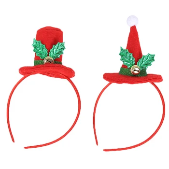 1pc kalėdų plaukų lankelis vaikų dovana kalėdų top hat 12x20cm kalėdų dekoracijos