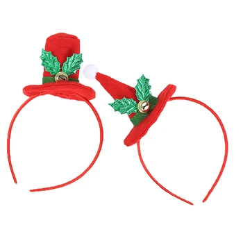 1pc kalėdų plaukų lankelis vaikų dovana kalėdų top hat 12x20cm kalėdų dekoracijos