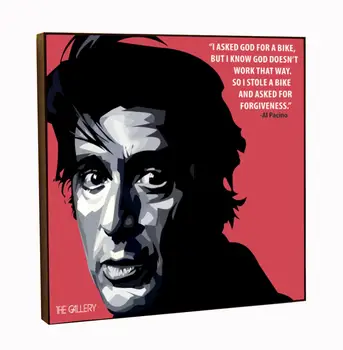 Al Pacino tapyba, plakatas pop art print dovana, namų biuro dekoro juosta kaljanas kavinė studijuoti kambarys darželio serija