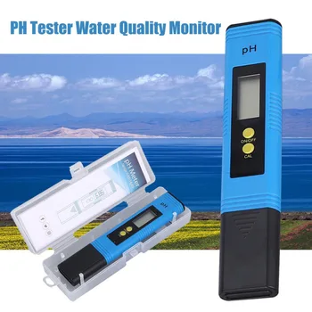 Pelninga LCD Skaitmeninis PH-Metras 0-14PH Pen Testeris Tikslumas 0.01 už Akvariumas Baseino Vandens Kokybę, Stebėti Aquiculture Hydroponics