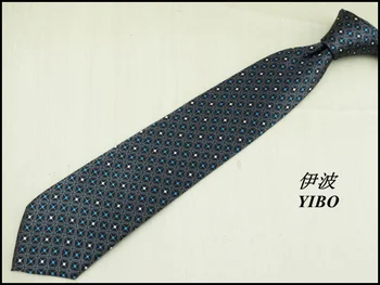 9cm Kaklo kaklaraištis Mėlynos ir baltos dot pilkos spalvos tinklelis naujas vyrų verslo oficialių drabužių, juodas kaklaraištis, maža kaina