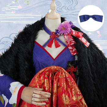 FGO Likimas Juoda Saber Arutoria Pendoragon Slyvų Žiedų Cosplay Kostiumų Japonų Kimono Visiškai Rinkiniai, Komplektai