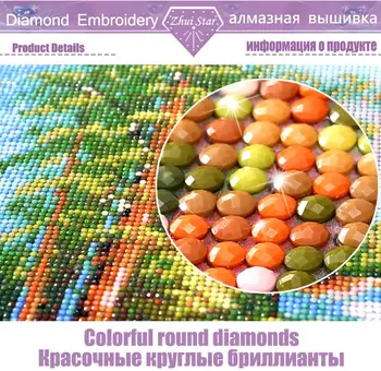 Diamond Siuvinėjimo Lapuočių lapai vėlyvą rudenį Diamond Mozaikos Vaizdą Turas Deimantų Cirkonio Tapybos Kryželiu
