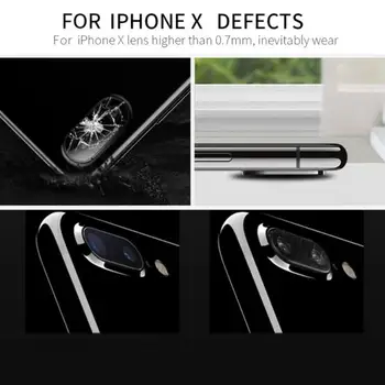 Q-formos Skylę 2.5 D Camera Atgal Objektyvas Grūdintas Stiklas iPhone Xr XS Objektyvas Screen Protector