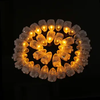 50pcs/daug spalvotu LED Lempos Balionas, dega Popierius Žibintai Balionas Kalėdų Šalis Dekoro Šviesos Helovinas Dekoracijas