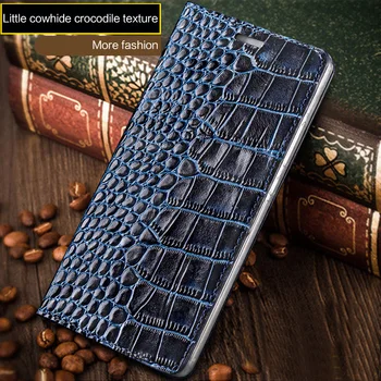 Wangcangli prekės telefono dėklas natūralios odos krokodilas Plokščias tekstūros telefono dėklas ForMeizu M6note rankų darbo telefono dėklas