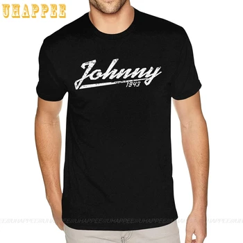 Negabaritinių Johnny Hallyday, T-Marškinėliai Vyrams, Aukščiausios Kokybės, Trumpas Rankoves Premium Medvilnė Įgulos Kaklo Marškinėliai