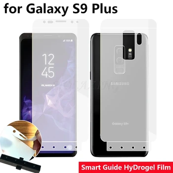 Protingas Vadovas Priemonė, Minkštas AUTO Fiksuotojo Hidrogelio Filmas Pilnas draudimas Screen Protector for Samsung Galaxy S9 Plus G9650 6.2