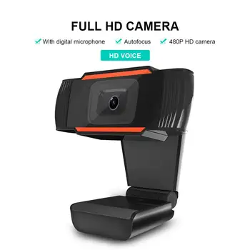 Nešiojamų Webcam 480P Mini Kompiuterio Kamera HD žiniatinklio Kamera Su Mikrofonu PC 