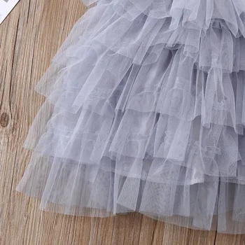 1-5Years Bamblys Baby Girl Nėrinių Suknelė Tutu Šalis Princesė Nėrinių Oficialią Suknelės