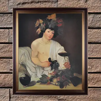 Klasikinis Aliejaus Tapybai Reprodukcijai Bacchus Caravaggio Tapyba Reprodukcija, Muziejų Kokybės Handpainted Paveikslas, Tapyba, Drobė Sienos Menas