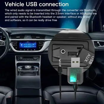 USB Bluetooth 5.0 Siųstuvas, Imtuvo 3 1. Mini 3,5 mm Jack USB Stereo Muzikos Belaidžio ryšio Adapteris, Skirtas TELEVIZIJOS Automobilio KOMPIUTERIO Ausines