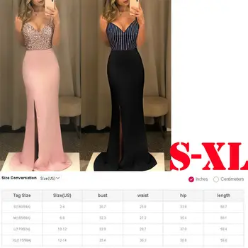 2020 Panele Ilga Suknelė Maxi Vakarinę Suknelę Kada Nors Gražus V-Kaklo Undinė Blizgučiais Oficialią Suknelės Moterims, Elegantiškas Šalis, Chalatai Rausva Juoda