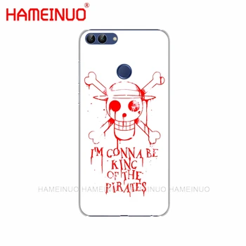 HAMEINUO vienas gabalas Piratai logotipas Anime mobilųjį telefoną Padengti Atveju huawei Honor Y5 7C Y625 Y635 Y6 Y7 Y9 2017 2018 Premjero PRO