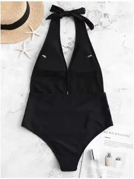 Seksualus Blizgančiais Apynasrio vientisi maudymosi kostiumėlį Moteris Monokini Backless Giliai V-kaklo Push Up Paminkštintas Bikini maudymosi kostiumėlį, maudymosi Kostiumėliai, Maudymosi Kostiumą