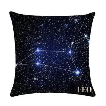 45cmx45cm Constellation Series Pagalvėlė Padengti Žuvys Liūtai Galaxy Mesti Pagalvę Padengti Užvalkalas Dekoratyvinis už Sofos Automobilių ZY1230