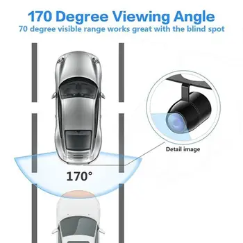 Naujas Aukštos kokybės 170°Plataus Kampo Automobilių Galinio vaizdo Atsargine Kamera Naktinio Vandeniui atsparus Dulkėms Jutiklių Parkavimo Atbuline Kamera Automobiliai