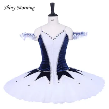 Baleto kostiumas Moterų Profesionalių Baleto Mdc Suaugusiųjų klasikinio Baleto suknelė-Ballerina šokių drabužiai mėlyna balta