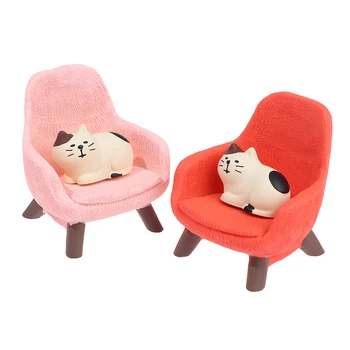 1 Nustatyti Modeliavimo Maža Sofa-lova, Kėdė Kėdė Modelis Baldai Žaislai Doll House Dekoro