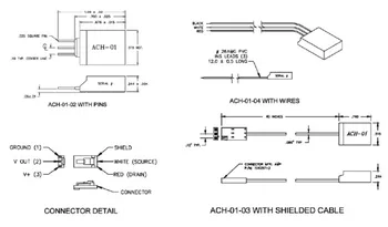 ACH-01 Universalios Akselerometro Asortimentą, 250g Akselerometro, Aukšto Dažnio Vibracijos PVDF Pjezoelektrinių Plėvelių