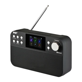 DAB Imtuvas Nešiojamas Skaitmeninis DAB FM Stereo Radijas Receptorių Su 2,4 Colių TFT Juoda Balta Ekranas Žadintuvas
