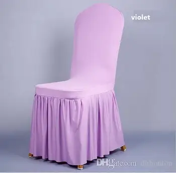 Kėdė sijonas padengti Vestuvių Puotą Kėdė Raštas Slipcover Dekoro Klostuotas Sijonas Stiliaus Kėdžių dangose Elastinga Aukštos Kokybės Spandex
