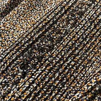 VERDEJULIAY prancūzų Stiliaus kilimo ir tūpimo Tako Projektavimo Kviečių Ausis Spausdinti Palaidinė Moterų 2020 M. Pavasario Mados Prabangių Raukiniai Derliaus Plisuotos Marškinėliai