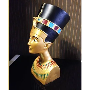 Naujos Egipto Nefertitės Statulėlės Kleopatros Statula Namų Puošybai Dervos Amatų Reikmenys, Papuošalai Egiptas Statuette Amatų R1305