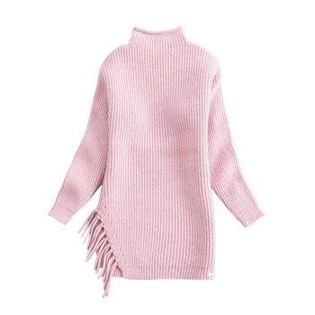 2018 naujas mados mergaičių megztiniai ilgai stiliaus vaikas megztiniai 4-10 metų vaikų megztinis C2010
