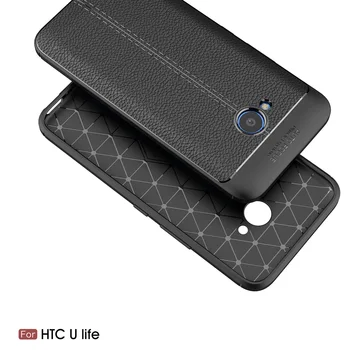 Wolfsay sFor Coque HTC U11 Gyvenimo Atveju Prabanga Litchi TPU Oda Modelio Telefono dėklas HTC U11 Gyvybės apsauga, HTC U11 Gyvenimo 5.2