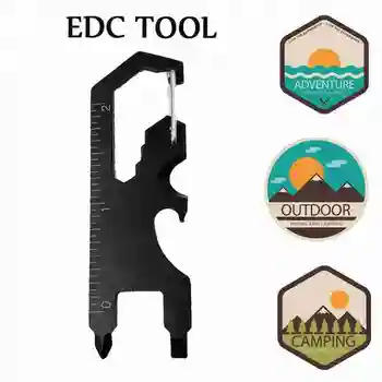 EDC Multi-Įrankis, Išgyvenimo Lauko Kempingas Įrankių Veržliarakčio Keychain Peilis Kišenėje Kortelės