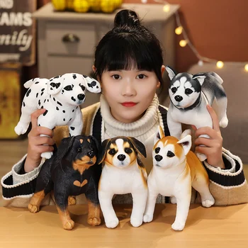 Modeliavimo Nuolatinis Šuo pliušiniai Žaislai Siurrealistinis Gyvūnų Šunų Vaikai Partneris Atostogų Dovanų Fotografijos Rekvizitai Namų Puošybai