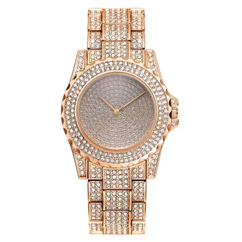 Relogio Feminino Moterų kalnų krištolas Laikrodžiai Diamond Prabangos prekės Apyrankė Laikrodis ponios Kristalų Kvarcinis Laikrodis