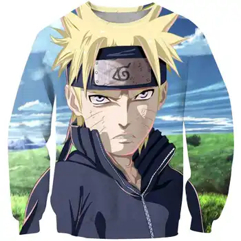Anime 3D Naruto Hoodie Rudenį Kūdikių Berniukų drabužiai atake Kakashi megztinis (Puloveris) Palaidinukė ilgomis Rankovėmis streetwear Naują Atvykimo