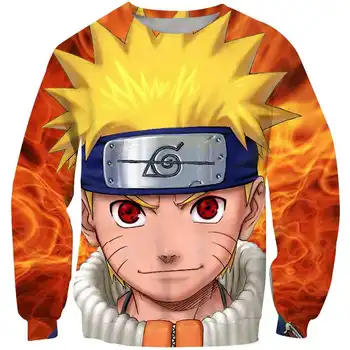 Anime 3D Naruto Hoodie Rudenį Kūdikių Berniukų drabužiai atake Kakashi megztinis (Puloveris) Palaidinukė ilgomis Rankovėmis streetwear Naują Atvykimo
