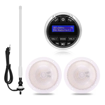 Jūrų Garso Radijas Stereo Bluetooth, DAB FM AM Imtuvas, MP3 Grotuvas+4