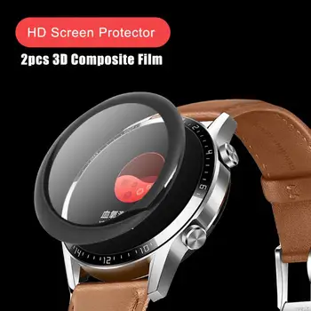 2vnt 3D Composite Filmas HD už Huaiwei Žiūrėti Screen Protector for Huawei GT2 42mm Smart Žiūrėti