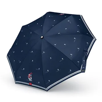 OLYCAT Mini penkis kartus burlaivis stiliaus skėtis mados modelio spausdinimo aštuoni kaulų vėjo skėtis moterų lankstymo skėčiai