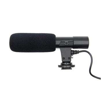 KILIMAS-Mikrofonas Stereo Fotoaparatas Kondensatoriaus Mikrofonas, Vaizdo Kamera Interviu Mikrofonas Nikon Canon DSLR Fotoaparatas Kompiuteris