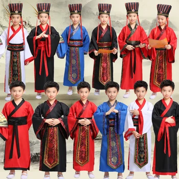 Tradicinės kinų šokių kostiumai berniukas ming opera vaikams Senovės Pasakų han tang dinastijos čing hanfu Suknelė, Vaikas, vaikai, vaikas