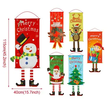 Linksmų Kalėdų Dekoratyvinis Durų Reklama Kabantys Papuošalai Kalėdų Dekoracijas Namų Veranda, Pasirašyti Lauko