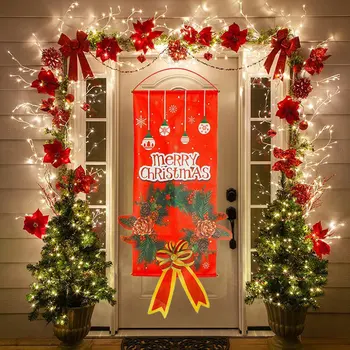 Linksmų Kalėdų Dekoratyvinis Durų Reklama Kabantys Papuošalai Kalėdų Dekoracijas Namų Veranda, Pasirašyti Lauko