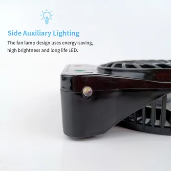 Nešiojamų Lauko LED Šviesos Ventiliatorius Trys Pavaros Greitis Oro Aušintuvas Mini Stalas USB Ventiliatorius Mielas Naujųjų Metų Šaliai Gigt