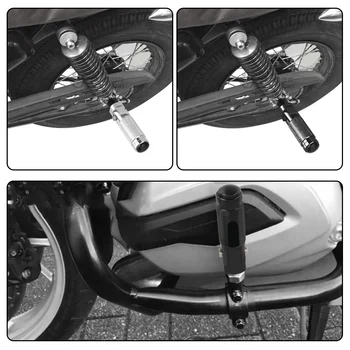 2vnt Aliuminio Lydinio, Juodos Skiedra CNC Universalus Motociklas transporto Nuoma Lankstymo Pakojos Lankstymo pakojų Vinys, Galiniai Pedalų Rinkinys