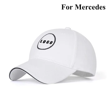 Mercedes-Benz Logotipas Beisbolo Kepuraitę Unisex Lauko, Laisvalaikio, Sporto Skrybėlių Mados Reguliuojamas Siuvinėjimo Bžūp Tėtis Skrybėlę, Automobilių Reikmenys