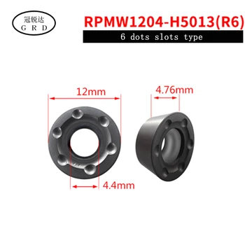 Naujas R4 R5 R6 turas ašmenys RPMT08T2 RPMW1204 RPMW1003 ašmenys H5013 tvarkymo kietumas hrc20-48 laipsnių paprastojo plieno