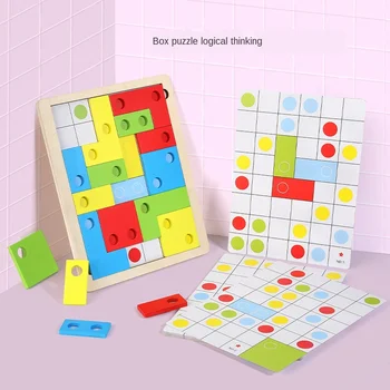Nauji Karšto Vaikų Švietimo Žaislai, Tetris Įspūdį Loginį Mąstymą trimatis Formos Puzzle Dovana P148