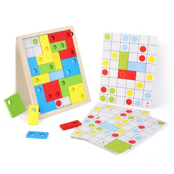 Nauji Karšto Vaikų Švietimo Žaislai, Tetris Įspūdį Loginį Mąstymą trimatis Formos Puzzle Dovana P148