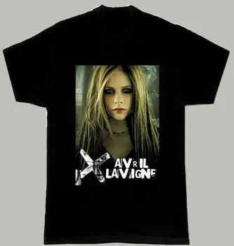 Derliaus Avril Lavigne Muzika Punk Rockcanadian Medvilnės Visos Dydžio Juodos Spalvos Marškinėliai M752